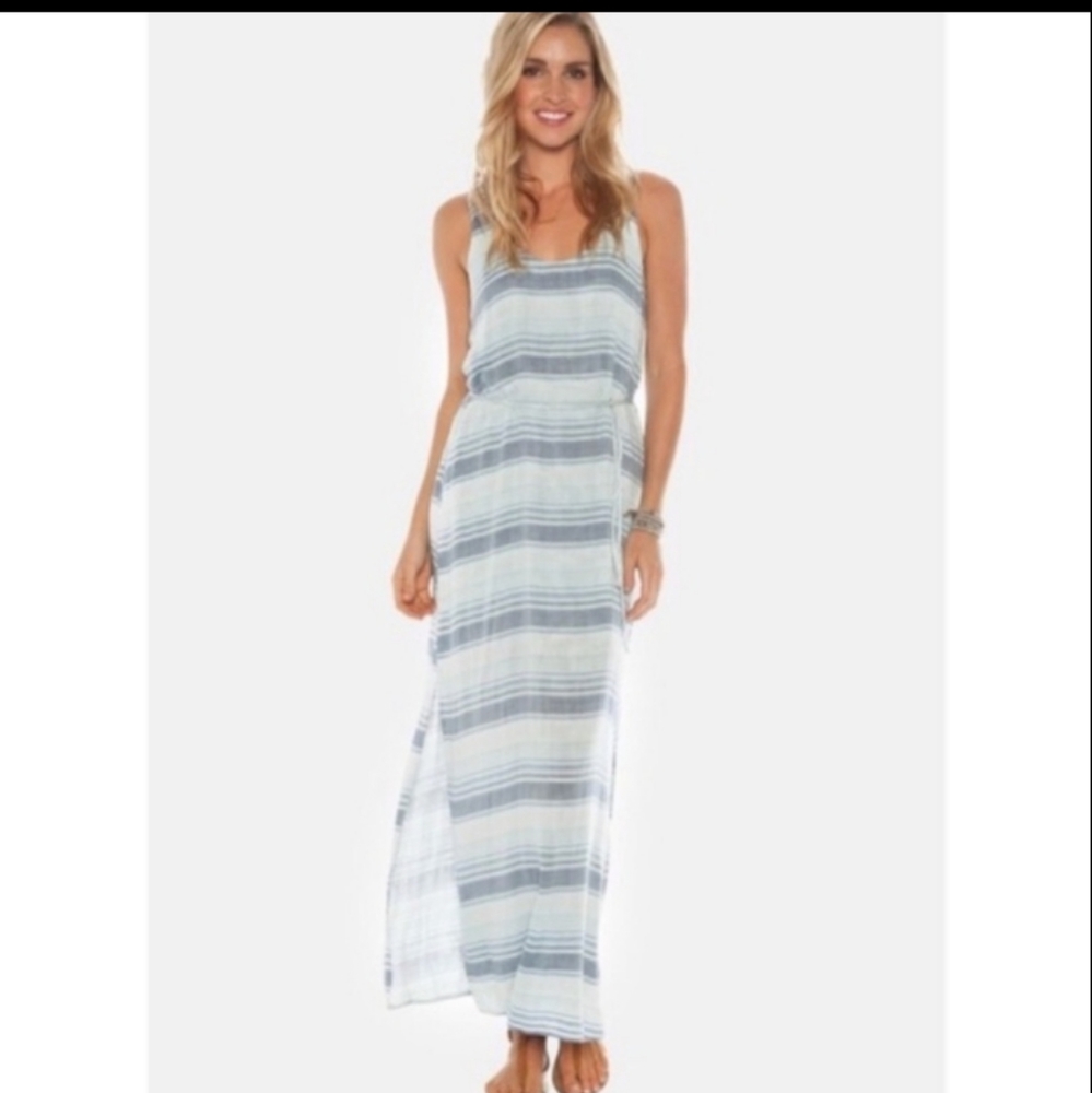 Anthropologie Cloth & Stone Striped Tank Maxi Dress Size medium
